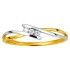 Bague Trilogie 2 Ors Diamants.