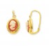 Boucle d'oreille cam�e or jaune.