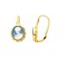 Boucle d'oreille porcelaine or jaune.