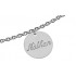 Gravur personnalis�e de votre m�daille Or Blanc offerte recto/verso - Princesse Diamants
