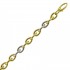 Bracelet Femme 2 Ors 18 carats - Largeur 7.5 mm - Princesse Diamants.