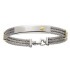Bracelet Homme Acier et Or.