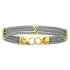Bracelet Homme Acier et Or.
