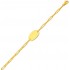 Bracelet Identit� Junior Or Jaune.
