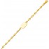 Bracelet Identit� Junior Or Jaune.