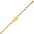 Bracelet Identit� Junior Or Jaune.