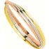 Bracelet jonc 3 Ors entrelac�s.