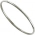 Bracelet Jonc Massif Or Blanc.
