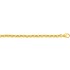 Bracelet maille Jaseron massif Or Jaune 4.5 mm