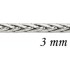 Bracelet maille Palmier Or Blanc.