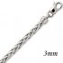 Bracelet maille Palmier Or Blanc.