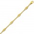 Bracelet Motifs Filigranes Or Jaune.