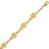 Bracelet Motifs Filigranes Or Jaune.