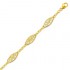Bracelet Motifs Filigranes Or Jaune.