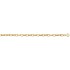 Bracelet Or Jaune For�at Antillais Largeur 6 mm : Princesse Diamants.