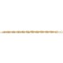 Bracelet For�at Double Antillais Or jaune Largeur 7 mm - Princesse Diamants.