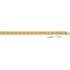 Gourmette Am�ricaine Or Jaune 7.5 mm