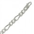 Cha�ne Argent maille altern�e 1/2.