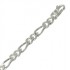Cha�ne Argent maille altern�e 1/2.