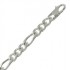 Cha�ne Argent maille altern�e 1/3.