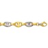 Cha�ne grain de caf� 2 ors 8 mm - Collection Princesse Diamants.
