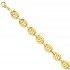 Cha�ne Grain de Cafe Or jaune creux