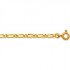 Cha�ne Or jaune maille altern�e 1/1