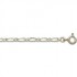 Cha�ne Or Blanc maille altern�e 1/1