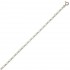 Cha�ne Or Blanc maille altern�e 1/1