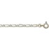 Cha�ne Or Blanc maille altern�e 1/1