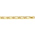 Cha�ne Or jaune maille altern�e 1/1