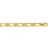 Cha�ne Or jaune maille altern�e 1/1
