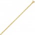Cha�ne Or jaune maille altern�e 1/1
