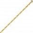 Cha�ne Or jaune maille altern�e 1/3 
