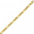 Cha�ne Or jaune maille altern�e 1/3 