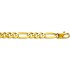 Cha�ne Or jaune maille altern�e 1/3 