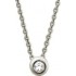 Cha�ne/Pendentif Or Blanc Diamant. 