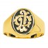 Chevali�re Or jaune Onyx.