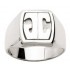Chevali�re Homme Or blanc 12.40grs - Princesse Diamants.