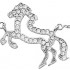 Collier Or Blanc Oxyde de Zirconium.