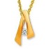 Cha�ne/Pendentif Or jaune Diamant.