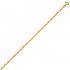 Cha�ne Or jaune maille altern�e 1/1