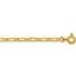Cha�ne Or jaune maille altern�e 1/1