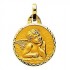 M�daille Ange de Rapha�l or jaune massive 2.10gr. M�daille de bapt�me diam�tre 15 mm. M�daille religieuse or 18 carats.