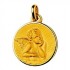 M�daille Ange or jaune massive 1.85gr. M�daille de bapt�me de 15 mm. M�daille religieuse or 18 carats.