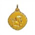 M�daille Ange de Rapha�l A-AUGIS or jaune massive 1.65gr. M�daille de bapt�me 17 mm. M�daille religieuse or 18 carats.