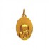 M�daille La�que ch�rubin A-AUGIS or jaune massive 1.50gr. M�daille de bapt�me 16x11 mm. M�daille religieuse or 18 carats.