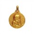 M�daille La�que ch�rubin A-AUGIS or jaune massive 4.30gr. M�daille de bapt�me diam�tre 18 mm. M�daille religieuse or 18 carats.