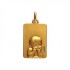 M�daille La�que Ange R�veur A-AUGIS or jaune massive 1.80gr. M�daille de bapt�me 16x11 mm. M�daille religieuse or 18 carats.
