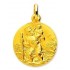M�daille St Christophe Or Jaune.
